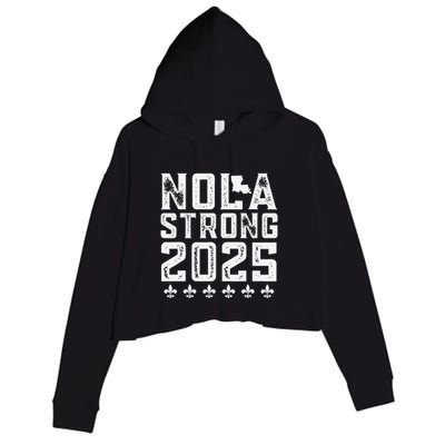 Nola Strong 2025 New Orleans Resilient Community Pride Crop Fleece Hoodie