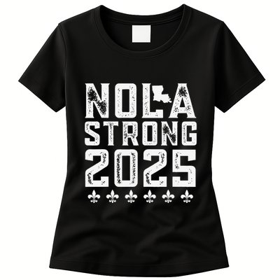 Nola Strong 2025 New Orleans Resilient Community Pride Womens T-Shirt