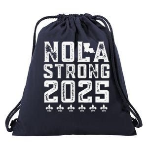 Nola Strong 2025 New Orleans Resilient Community Pride Drawstring Bag