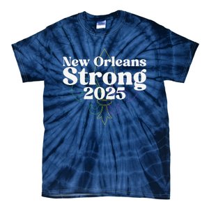 Nola Strong 2025 New Orleans Support Tie-Dye T-Shirt