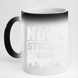 Nola Strong 2025 Never Forget New Orleans 11oz Black Color Changing Mug