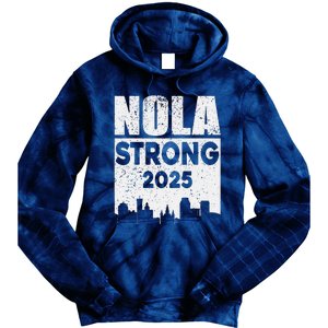 Nola Strong 2025 Never Forget New Orleans Tie Dye Hoodie