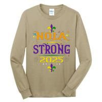 Nola Strong 2025 New Orleans Resilient Community Pride Tall Long Sleeve T-Shirt