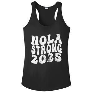 Nola Strong 2025 Rednew Orleans Support Ladies PosiCharge Competitor Racerback Tank