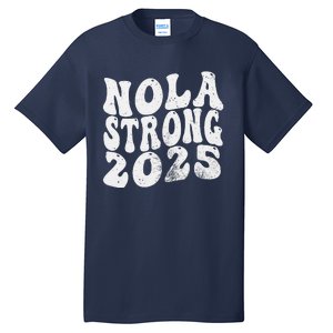 Nola Strong 2025 Rednew Orleans Support Tall T-Shirt