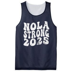 Nola Strong 2025 Rednew Orleans Support Mesh Reversible Basketball Jersey Tank