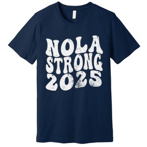 Nola Strong 2025 Rednew Orleans Support Premium T-Shirt