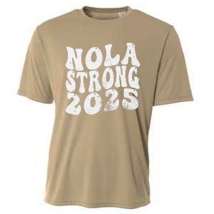 Nola Strong 2025 Rednew Orleans Support Cooling Performance Crew T-Shirt