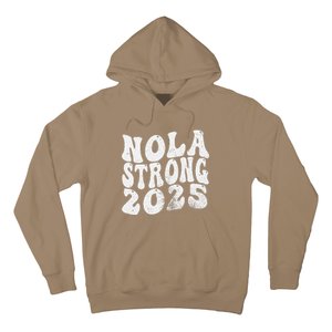 Nola Strong 2025 Rednew Orleans Support Hoodie