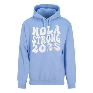 Nola Strong 2025 Rednew Orleans Support Unisex Surf Hoodie