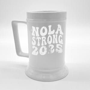 Nola Strong 2025 Rednew Orleans Support Beer Stein