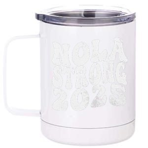 Nola Strong 2025 Rednew Orleans Support 12 oz Stainless Steel Tumbler Cup