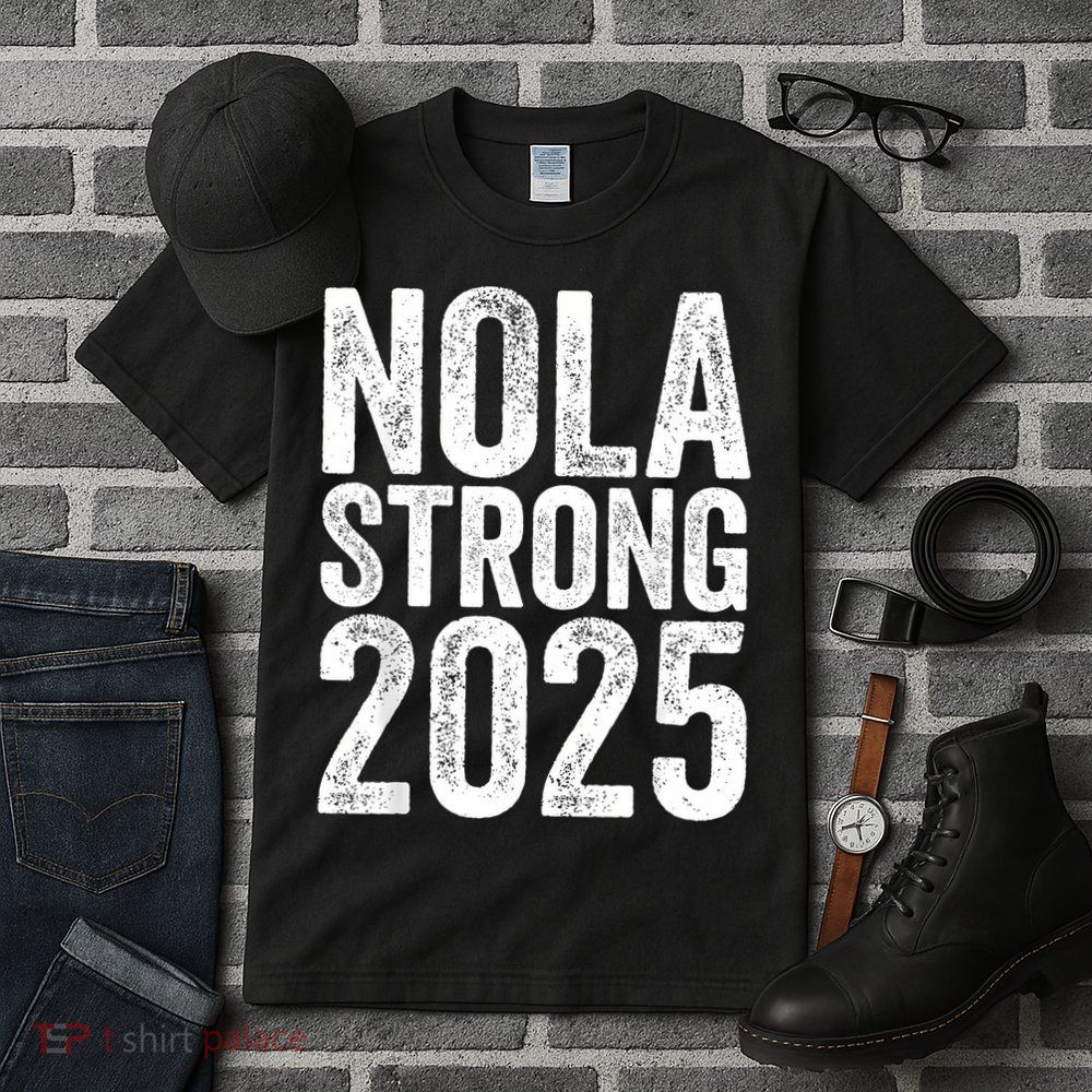Nola Strong 2025 Red New Orleans Support Tall T-Shirt