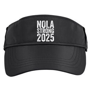 Nola Strong 2025 Red New Orleans Support Adult Drive Performance Visor