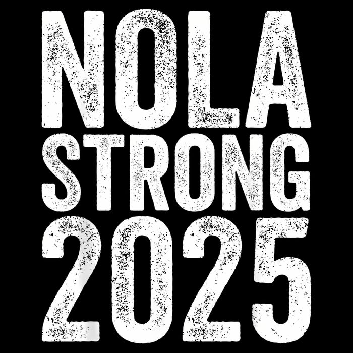 Nola Strong 2025 Red New Orleans Support Magnet