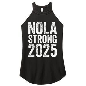 Nola Strong 2025 Red New Orleans Support Women's Perfect Tri Rocker Tank