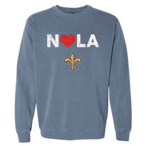 Nola Strong 2025 New Orleans Support Garment-Dyed Sweatshirt