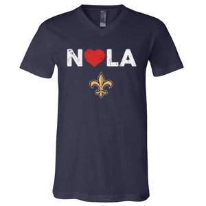 Nola Strong 2025 New Orleans Support V-Neck T-Shirt