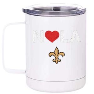 Nola Strong 2025 New Orleans Support 12 oz Stainless Steel Tumbler Cup