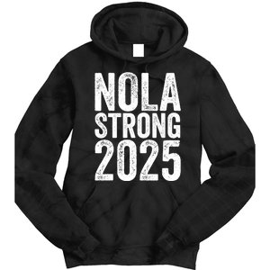 Nola Strong 2025 Never Forget New Orleans Tie Dye Hoodie