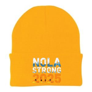 Nola Strong 2025 Never Forget New Orleans Retro Knit Cap Winter Beanie