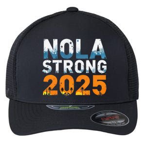 Nola Strong 2025 Never Forget New Orleans Retro Flexfit Unipanel Trucker Cap