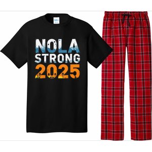 Nola Strong 2025 Never Forget New Orleans Retro Pajama Set