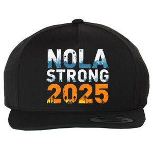 Nola Strong 2025 Never Forget New Orleans Retro Wool Snapback Cap