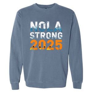 Nola Strong 2025 Never Forget New Orleans Retro Garment-Dyed Sweatshirt