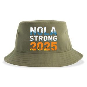 Nola Strong 2025 Never Forget New Orleans Retro Sustainable Bucket Hat