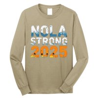 Nola Strong 2025 Never Forget New Orleans Retro Long Sleeve Shirt