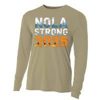 Nola Strong 2025 Never Forget New Orleans Retro Cooling Performance Long Sleeve Crew