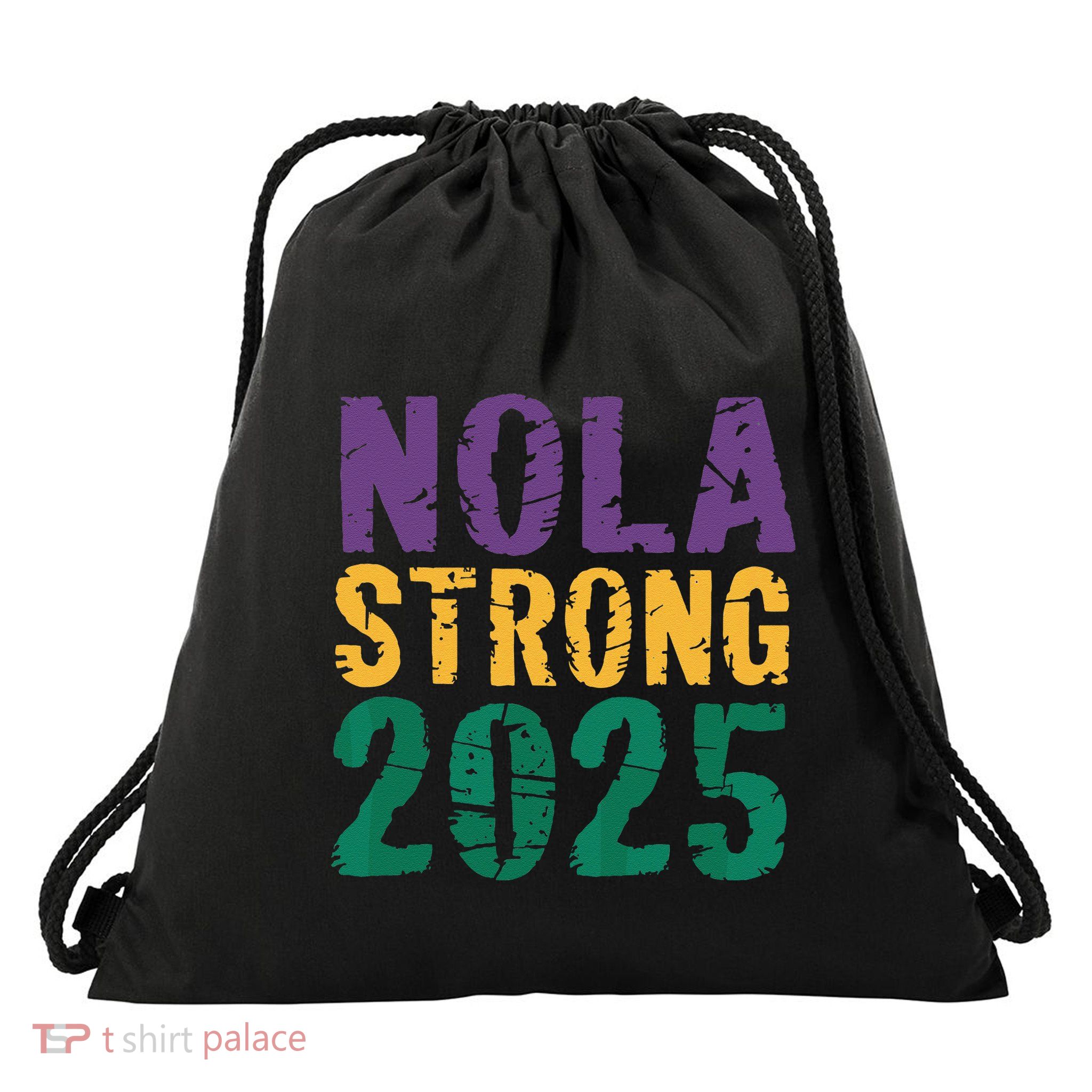 Nola Strong 2025 New Orleans Resilient Community Pride Drawstring Bag