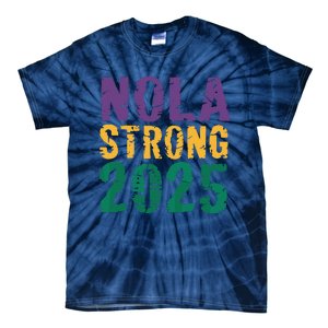 Nola Strong 2025 New Orleans Resilient Community Pride Tie-Dye T-Shirt