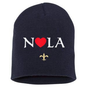 Nola Strong 2025 New Orleans Support Short Acrylic Beanie