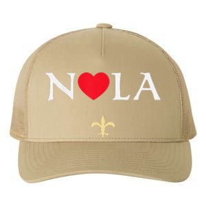 Nola Strong 2025 New Orleans Support Yupoong Adult 5-Panel Trucker Hat