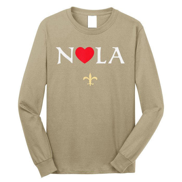 Nola Strong 2025 New Orleans Support Long Sleeve Shirt