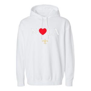 Nola Strong 2025 New Orleans Support Garment-Dyed Fleece Hoodie