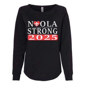 Nola Strong 2025 New Orleans Support Womens California Wash Sweatshirt