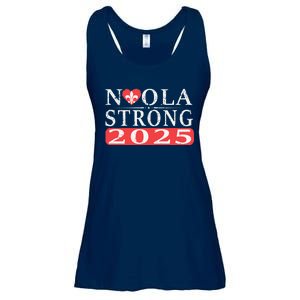 Nola Strong 2025 New Orleans Support Ladies Essential Flowy Tank