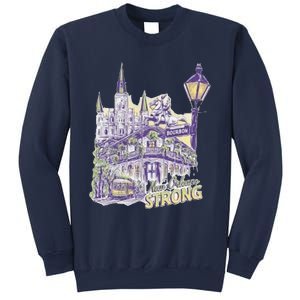 Nola Strong 2025 Rednew Orleans Support Sweatshirt