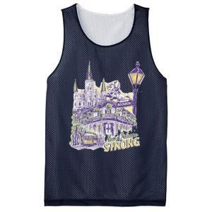 Nola Strong 2025 Rednew Orleans Support Mesh Reversible Basketball Jersey Tank