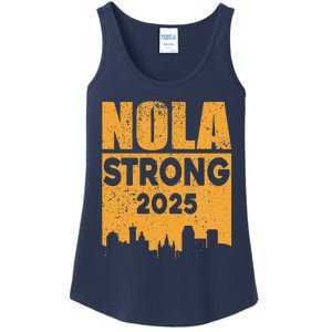 Nola Strong 2025 Never Forget New Orleans Ladies Essential Tank