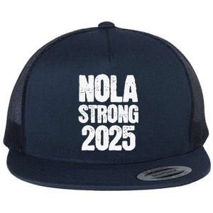 Nola Strong 2025 Never Forget New Orleans Support Flat Bill Trucker Hat