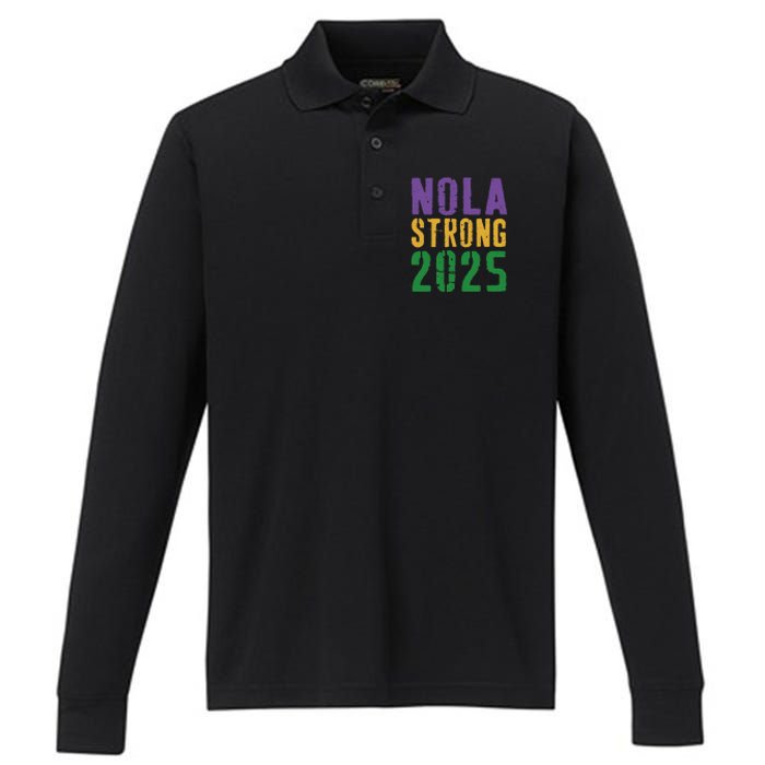 Nola Strong 2025 Performance Long Sleeve Polo