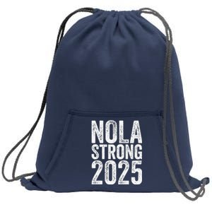 Nola Strong 2025 Never Forget New Orleans Support Sweatshirt Cinch Pack Bag