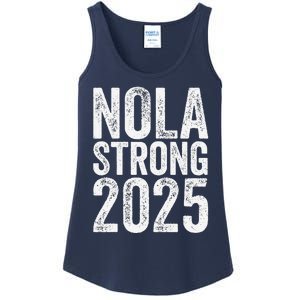 Nola Strong 2025 Never Forget New Orleans Support Ladies Essential Tank