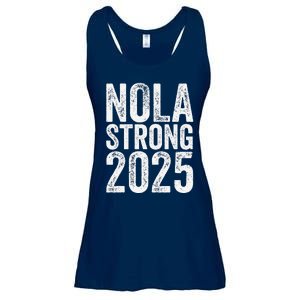 Nola Strong 2025 Never Forget New Orleans Support Ladies Essential Flowy Tank