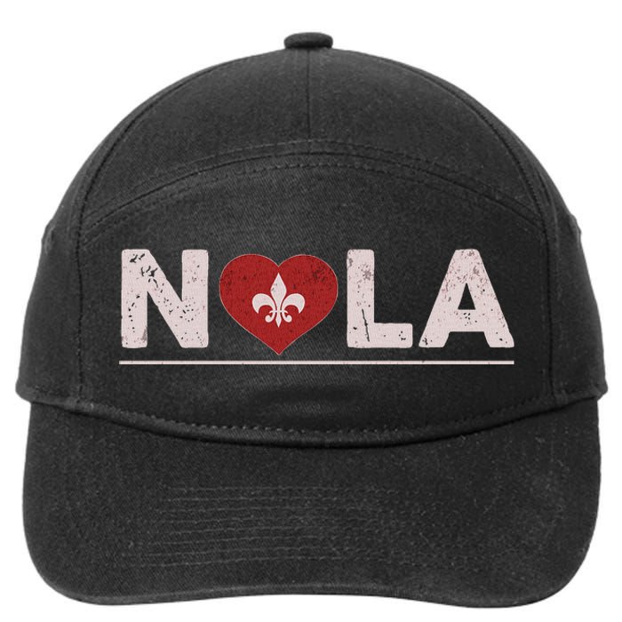 Nola Strong 2025 New Orleans Support 7-Panel Snapback Hat