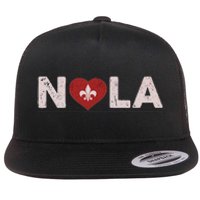 Nola Strong 2025 New Orleans Support Flat Bill Trucker Hat